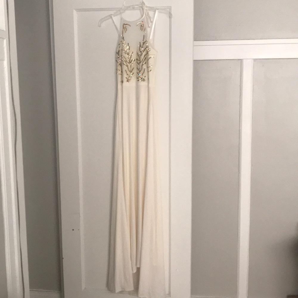 White formal dress